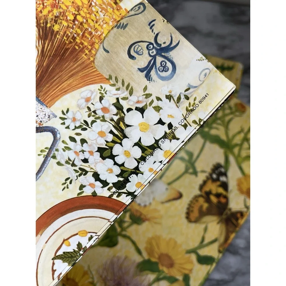 Current Vtg Gift Wrap Set Of 4 24 X 30, Monarch Butterflies, Flowers‎